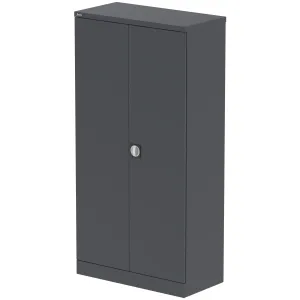 Qube Steel 2-Door Stationery Office Cupboard with Shelves