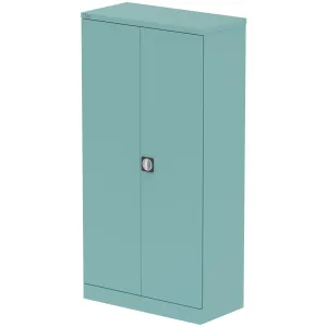 Qube Steel 2-Door Stationery Office Cupboard with Shelves