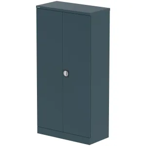 Qube Steel 2-Door Stationery Office Cupboard with Shelves