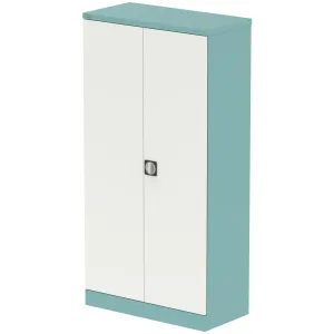 Qube Steel 2-Door Stationery Office Cupboard with Shelves