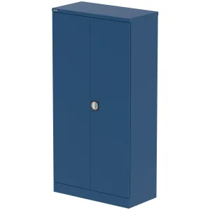 Qube Steel 2-Door Stationery Office Cupboard with Shelves