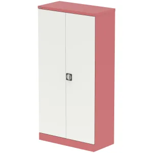 Qube Steel 2-Door Stationery Office Cupboard with Shelves