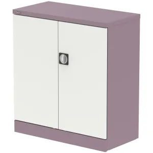 Qube Steel 2-Door Stationery Office Cupboard with Shelves