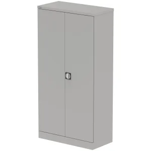 Qube Steel 2-Door Stationery Office Cupboard with Shelves
