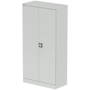 Qube Steel 2-Door Stationery Office Cupboard with Shelves
