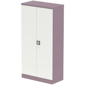 Qube Steel 2-Door Stationery Office Cupboard with Shelves