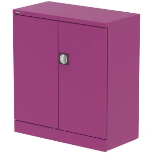 Qube Steel 2-Door Stationery Office Cupboard with Shelves