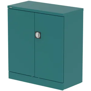Qube Steel 2-Door Stationery Office Cupboard with Shelves
