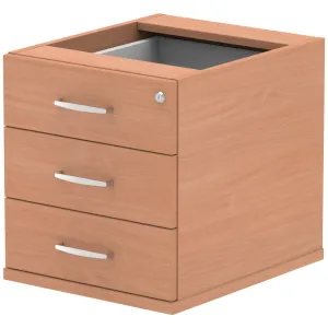 Impulse Fixed Under Desk Pedestal with 2 or 3 Drawers
