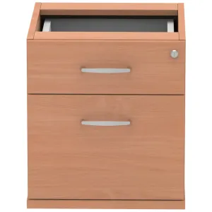 Impulse Fixed Under Desk Pedestal with 2 or 3 Drawers
