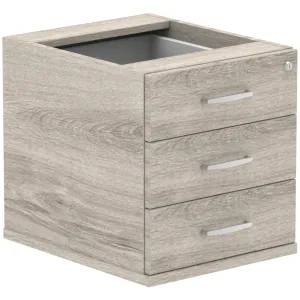 Impulse Fixed Under Desk Pedestal with 2 or 3 Drawers