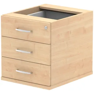 Impulse Fixed Under Desk Pedestal with 2 or 3 Drawers