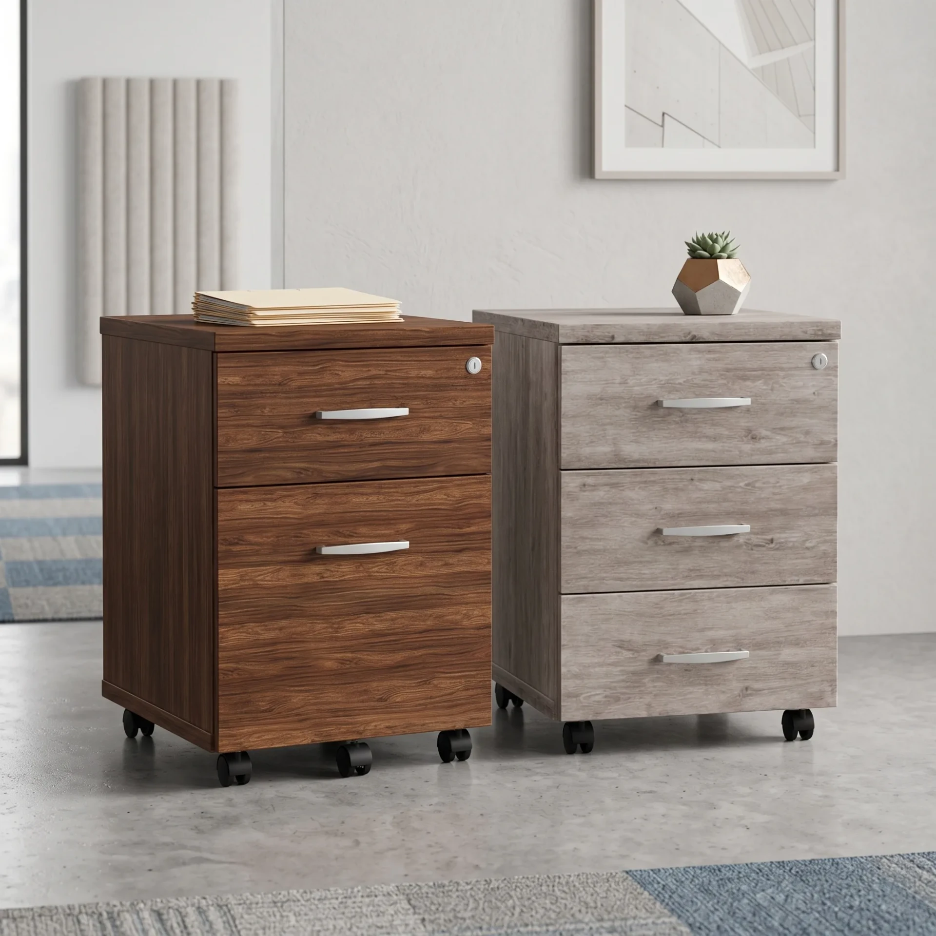 Impulse Mobile Under Desk Pedestal with 2 or 3 Drawers