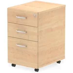 Impulse Under Desk 3 Drawer Office Pedestal in Standard or Slimline Widths