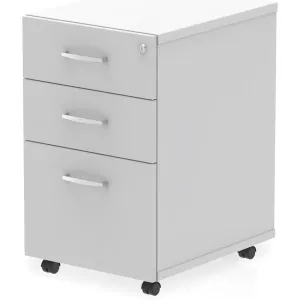 Impulse Under Desk 3 Drawer Office Pedestal in Standard or Slimline Widths
