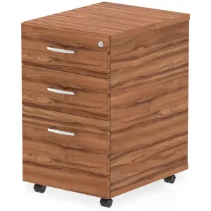 Impulse Under Desk Pedestal - Walnut