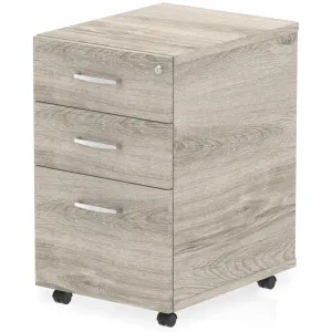 Impulse Under Desk Pedestal - Grey Oak