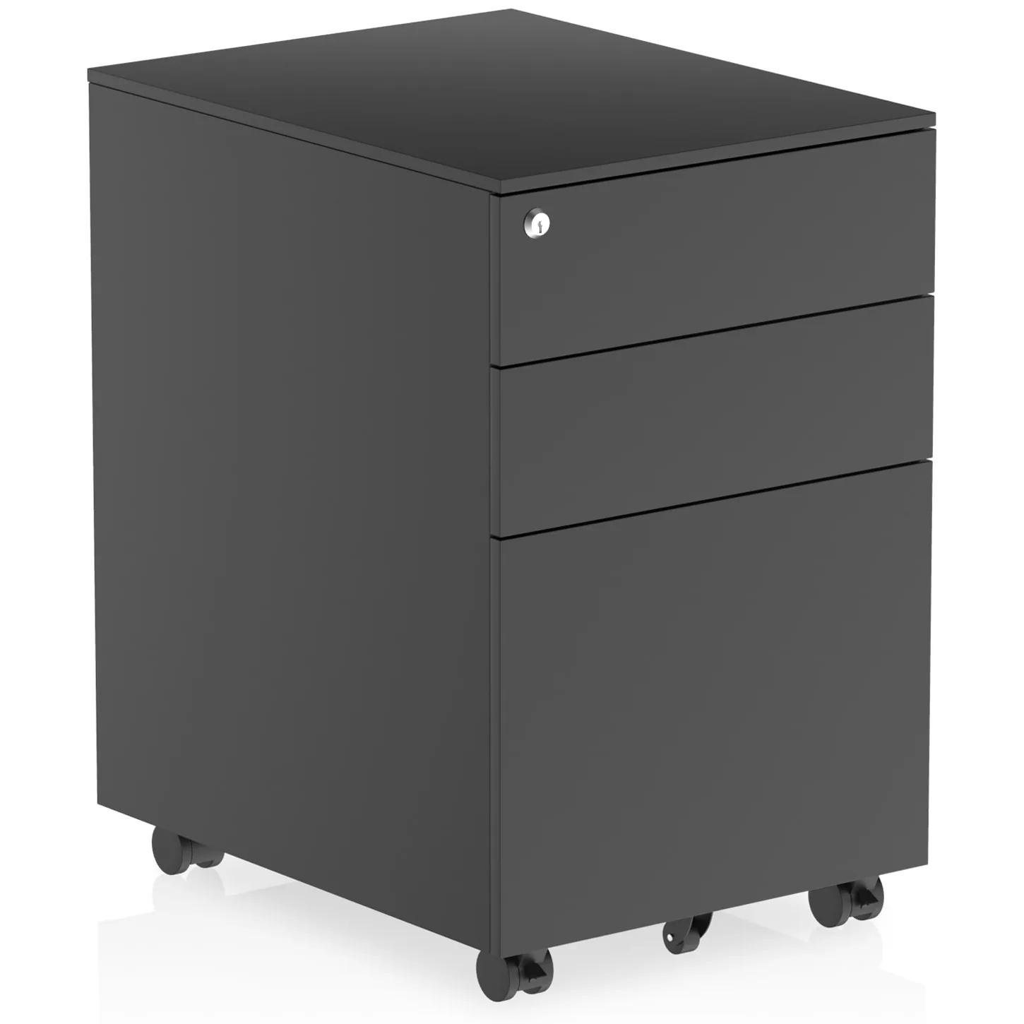Steel Mobile Under Desk Pedestal with 3 Lockable Drawers