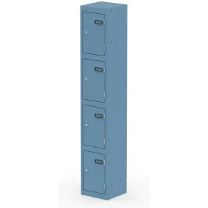 Qube 1800mm High Triple Locking Steel Staff Locker