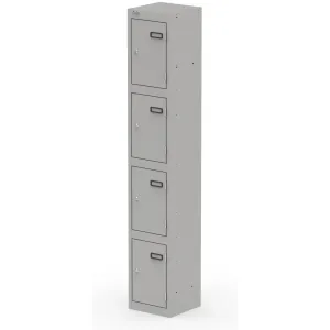 Qube 1800mm High Triple Locking Steel Staff Locker