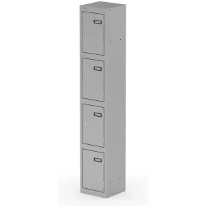Qube 1800mm High Triple Locking Steel Staff Locker