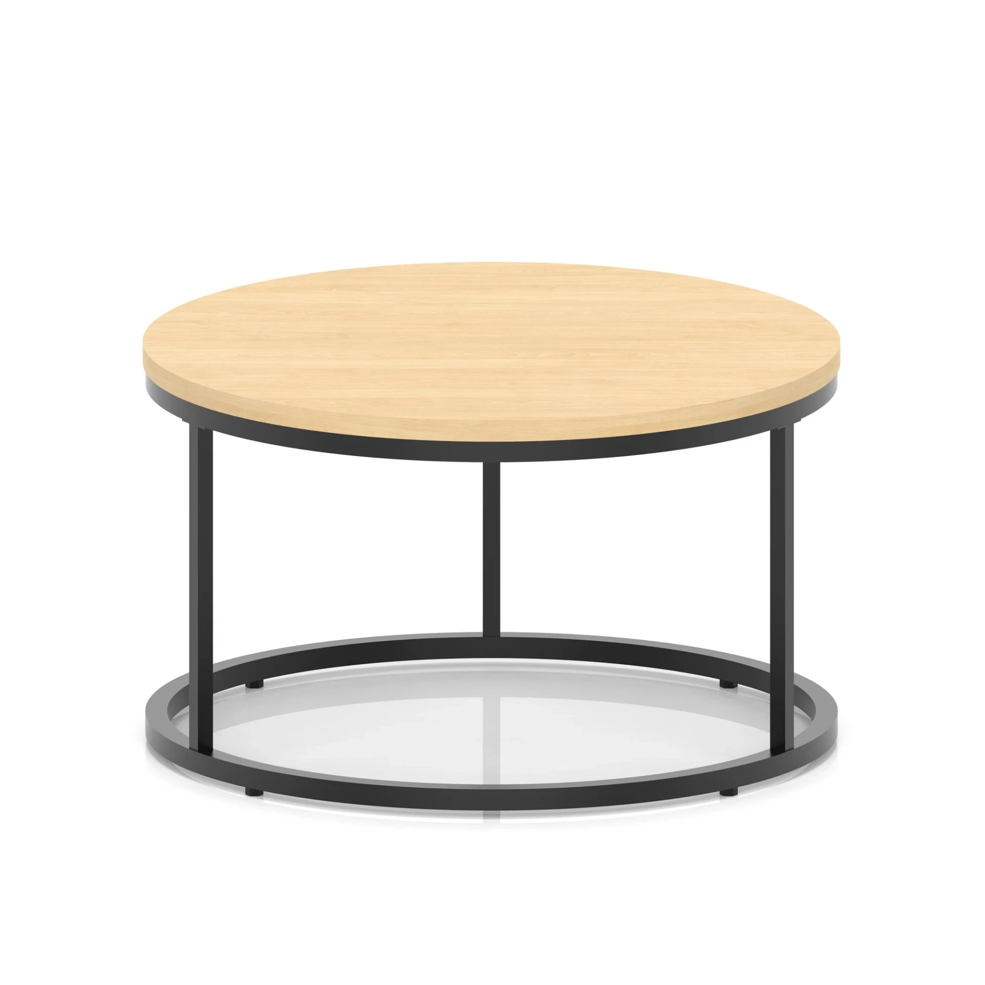 Impulse Round Coffee Table with Metal Frame