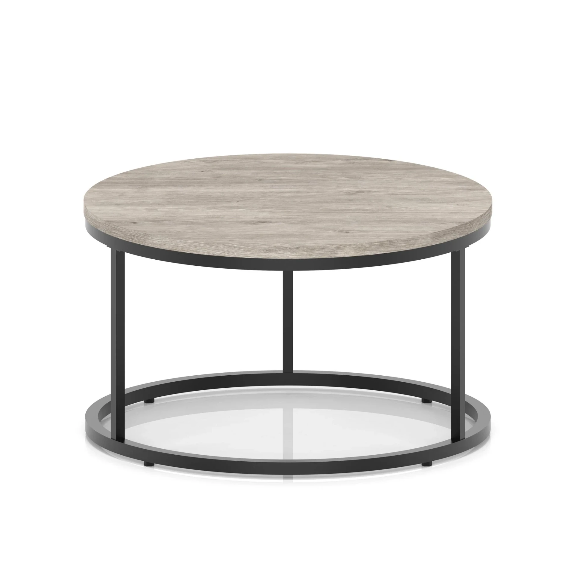 Impulse Round Coffee Table with Metal Frame