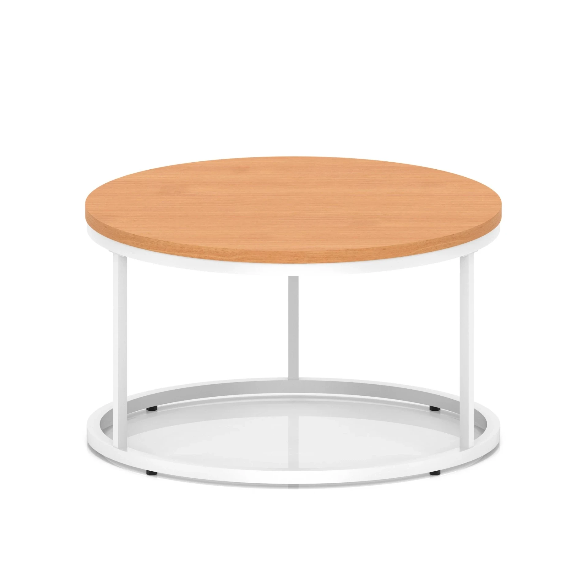 Impulse Round Coffee Table with Metal Frame