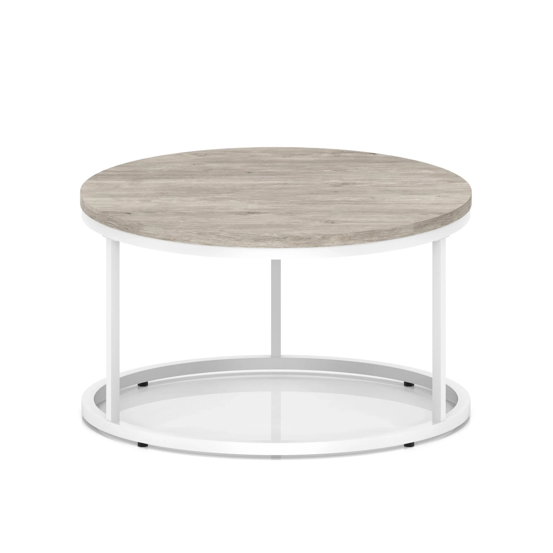 Impulse Round Coffee Table with Metal Frame