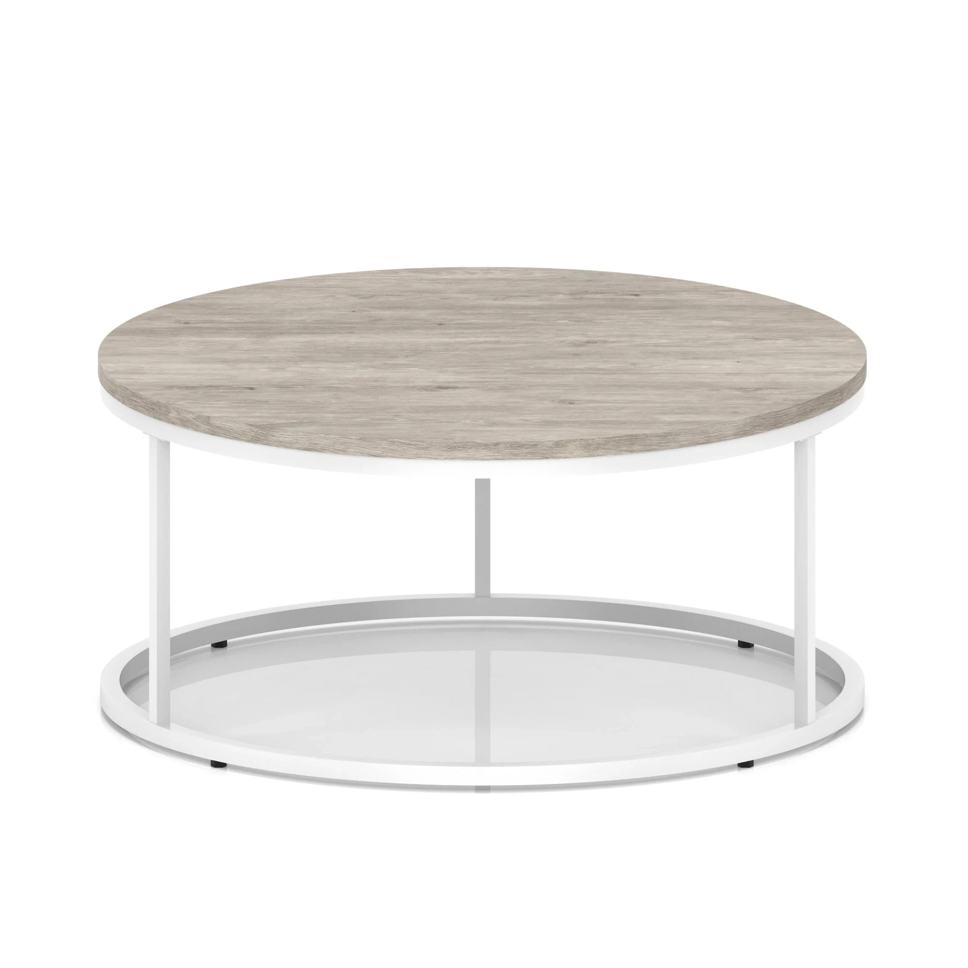 Impulse Round Coffee Table with Metal Frame