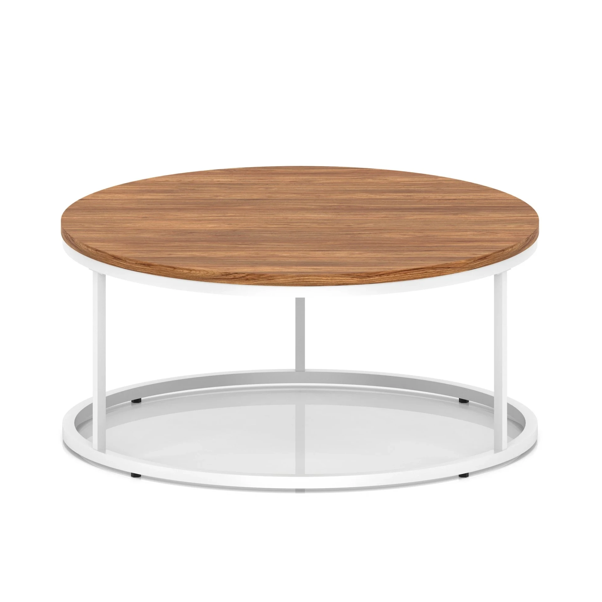 Impulse Round Coffee Table with Metal Frame