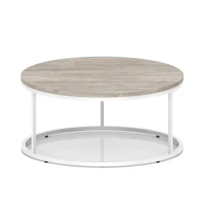 Impulse Round Coffee Table with Metal Frame