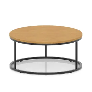 Impulse Round Coffee Table with Metal Frame