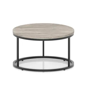 Impulse Round Coffee Table with Metal Frame