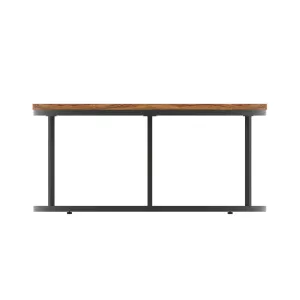 Impulse Round Coffee Table with Metal Frame