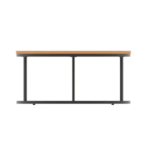Impulse Round Coffee Table with Metal Frame