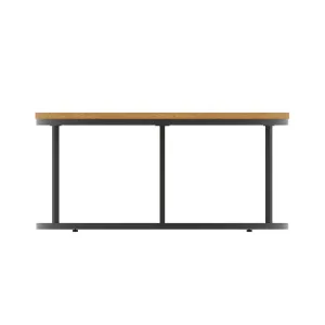 Impulse Round Coffee Table with Metal Frame