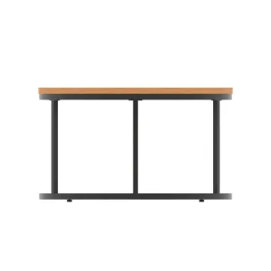 Impulse Round Coffee Table with Metal Frame