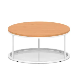 Impulse Round Coffee Table with Metal Frame