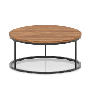 Impulse Round Coffee Table with Metal Frame