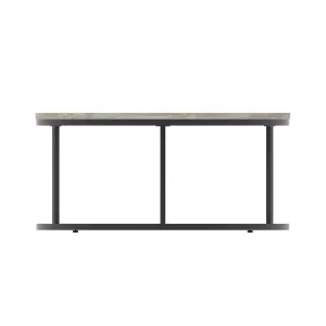 Impulse Round Coffee Table with Metal Frame