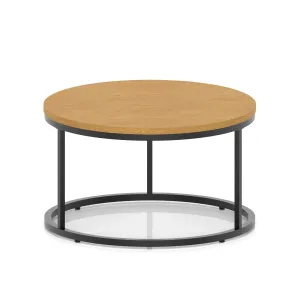 Impulse Round Coffee Table with Metal Frame