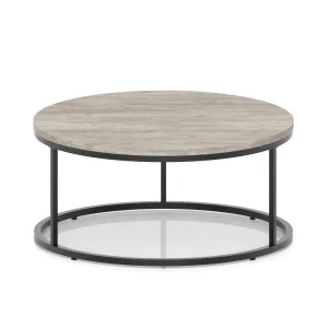 Impulse Round Coffee Table with Metal Frame