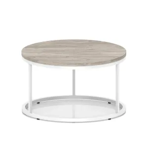 Impulse Round Coffee Table with Metal Frame