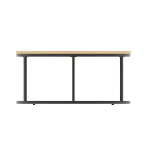 Impulse Round Coffee Table with Metal Frame