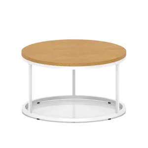 Impulse Round Coffee Table with Metal Frame