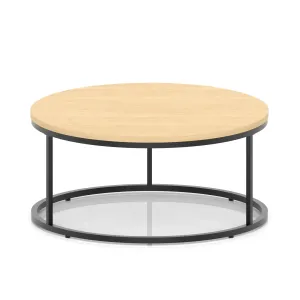 Impulse Round Coffee Table with Metal Frame