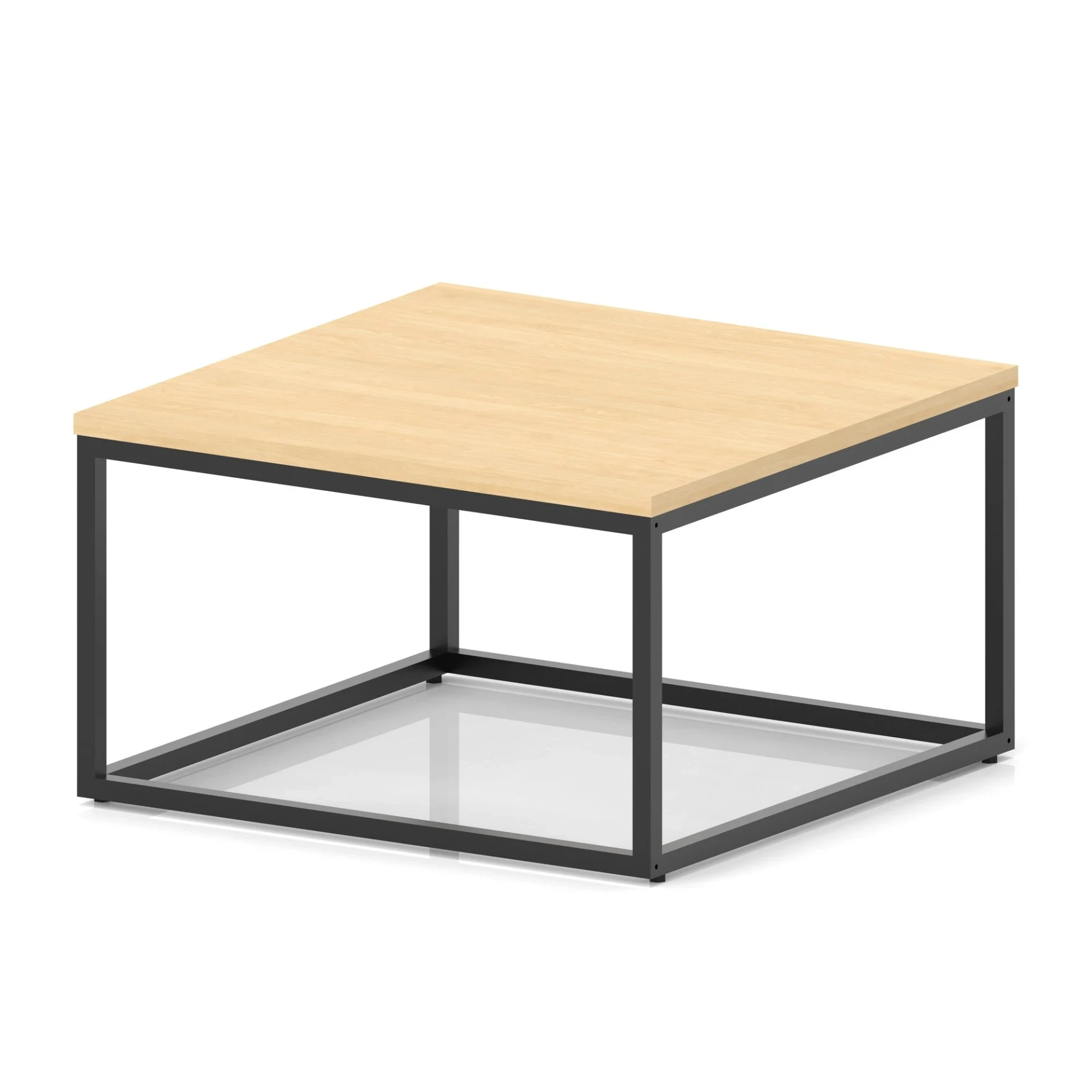Impulse Square Coffee Table with Metal Frame