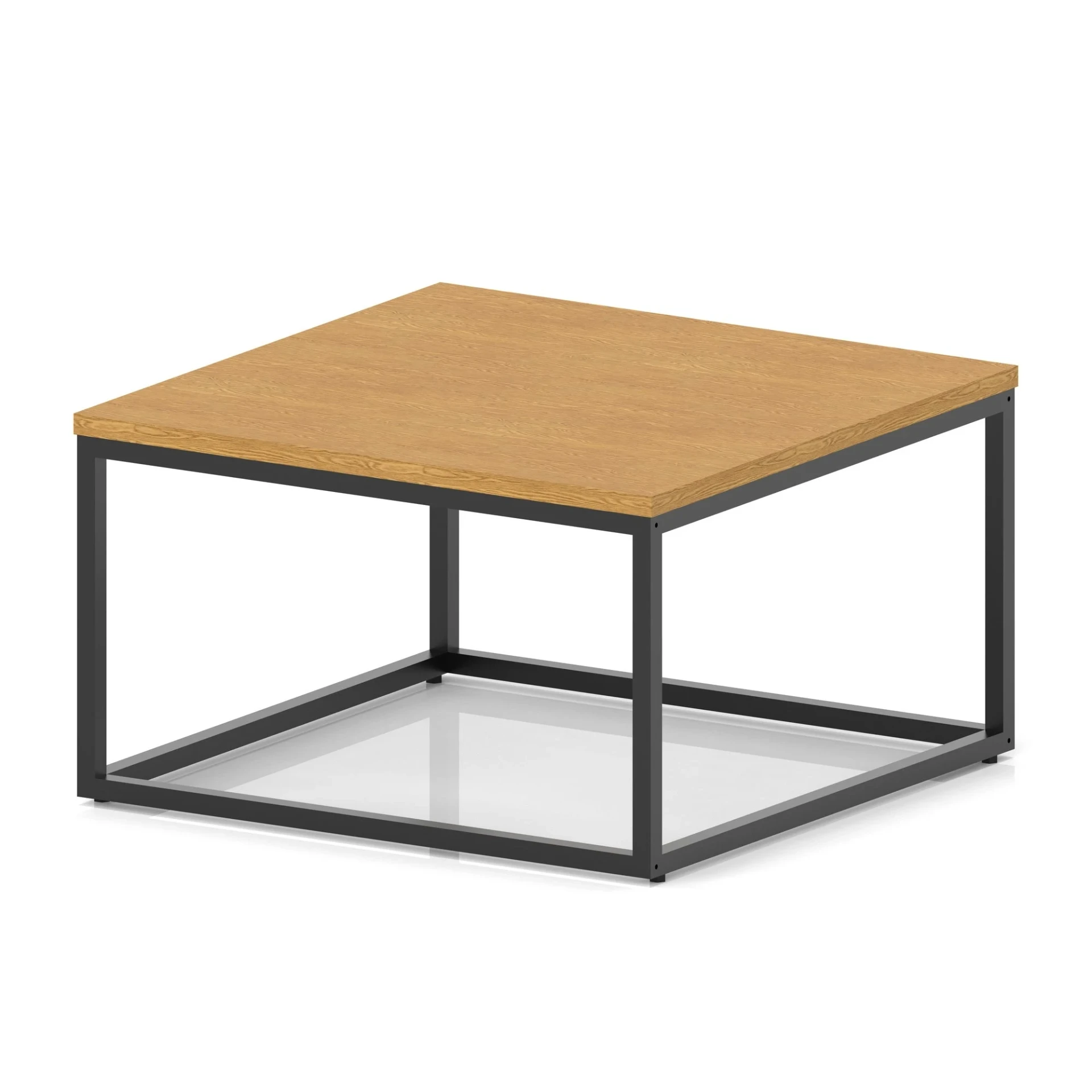 Impulse Square Coffee Table with Metal Frame