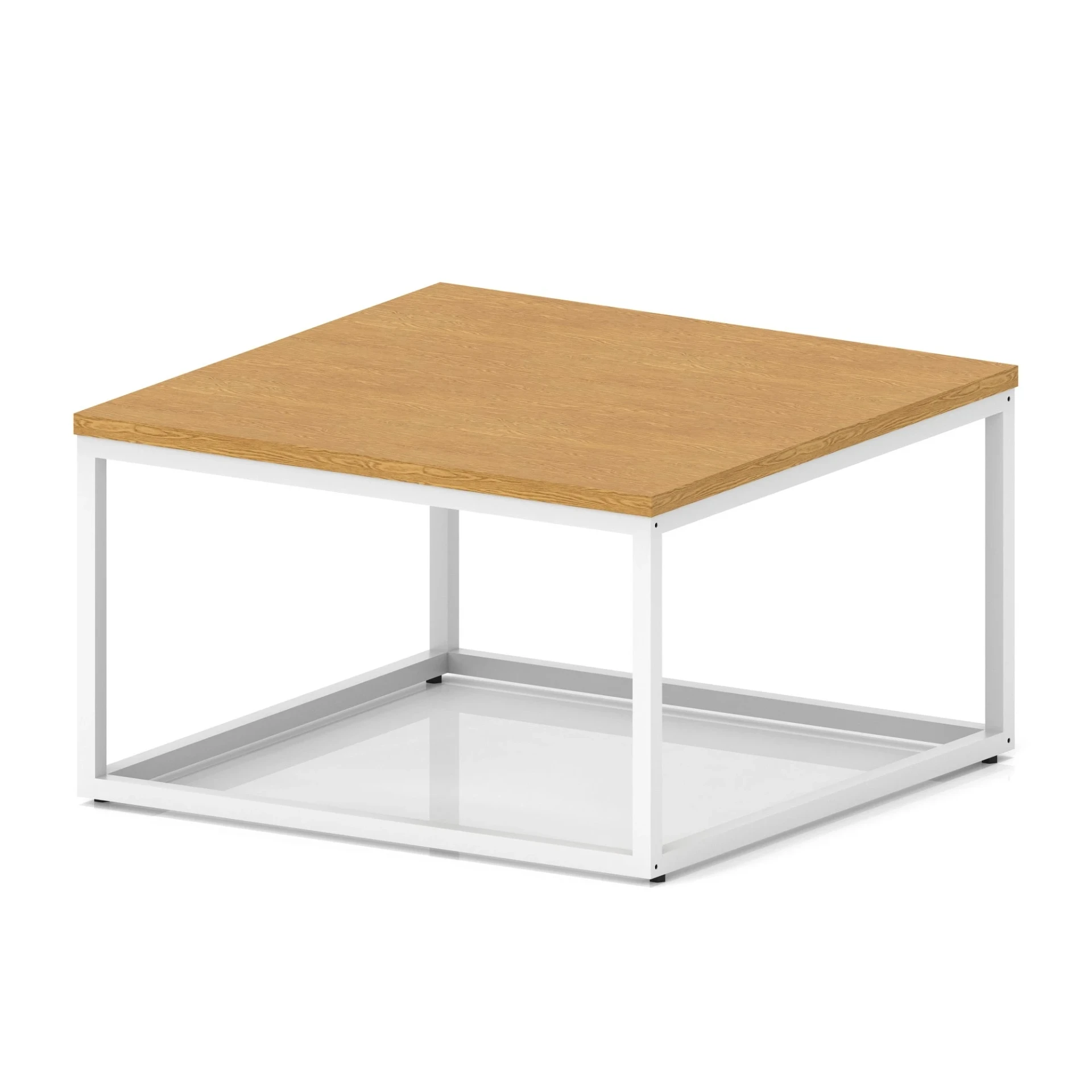 Impulse Square Coffee Table with Metal Frame